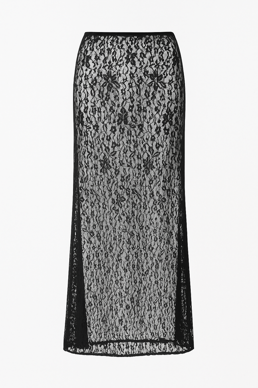 Lace Flow Skirt Black