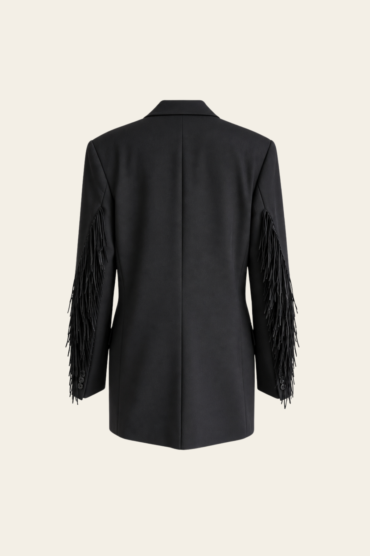 Vintage Blazer Fringe Black