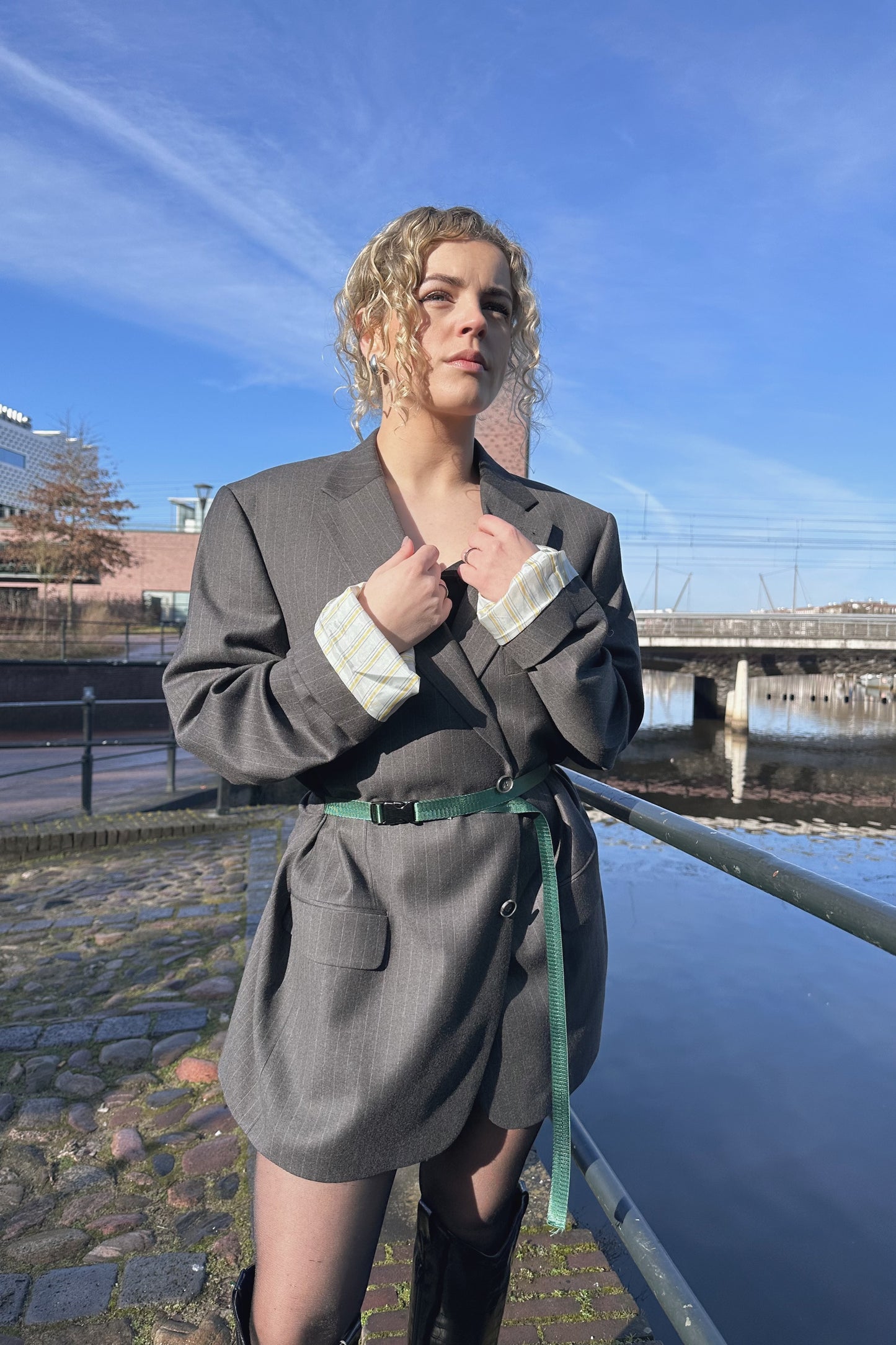 Vintage Blazer Stripe Belt