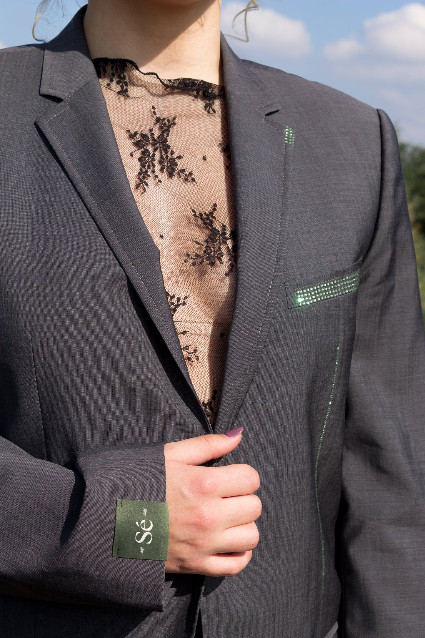 Vintage Blazer Grey Stone