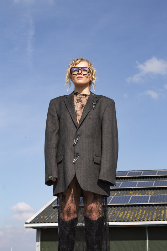 Vintage Blazer Grey Carabiner