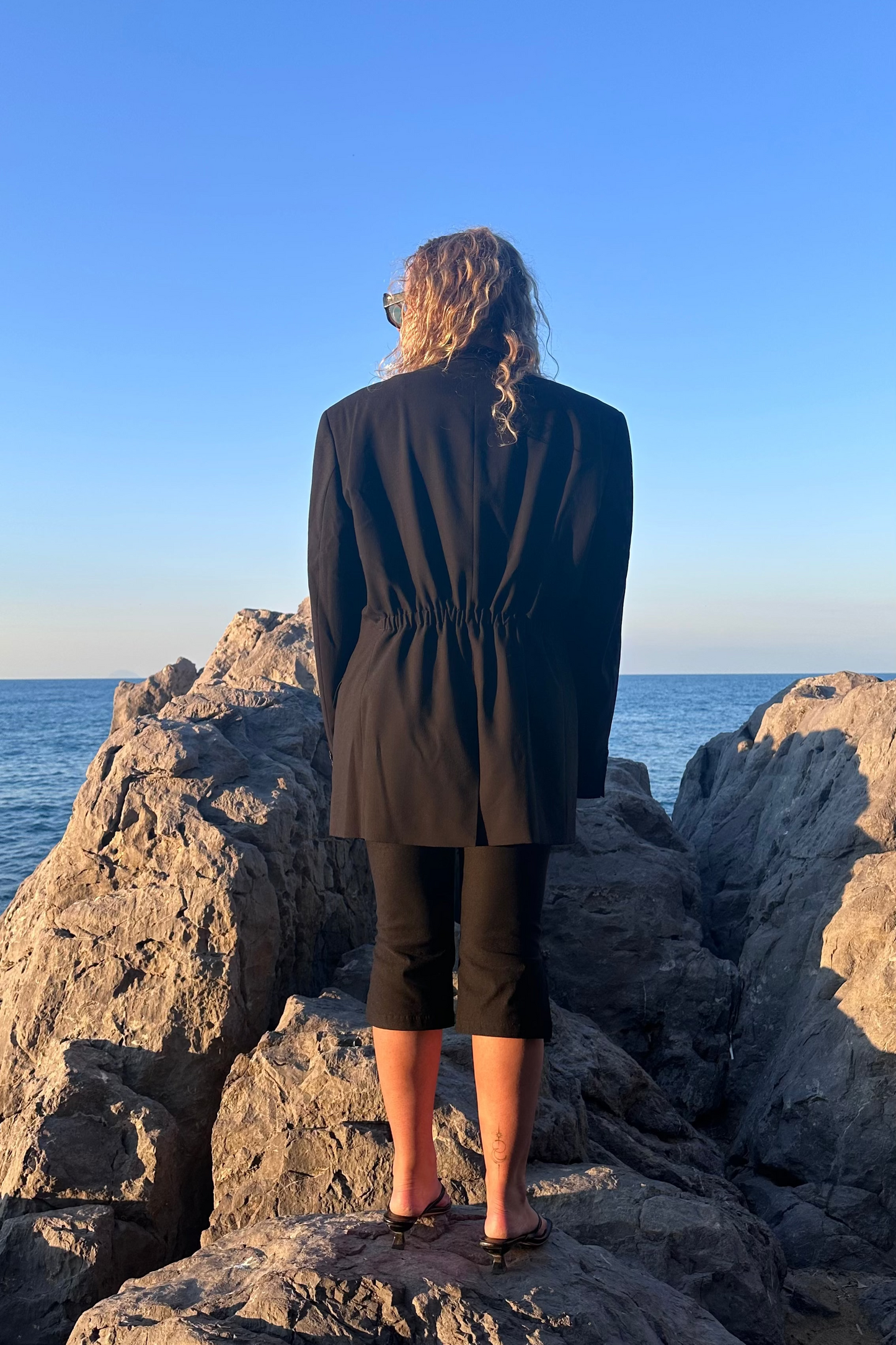 Vintage Blazer Stretch Black