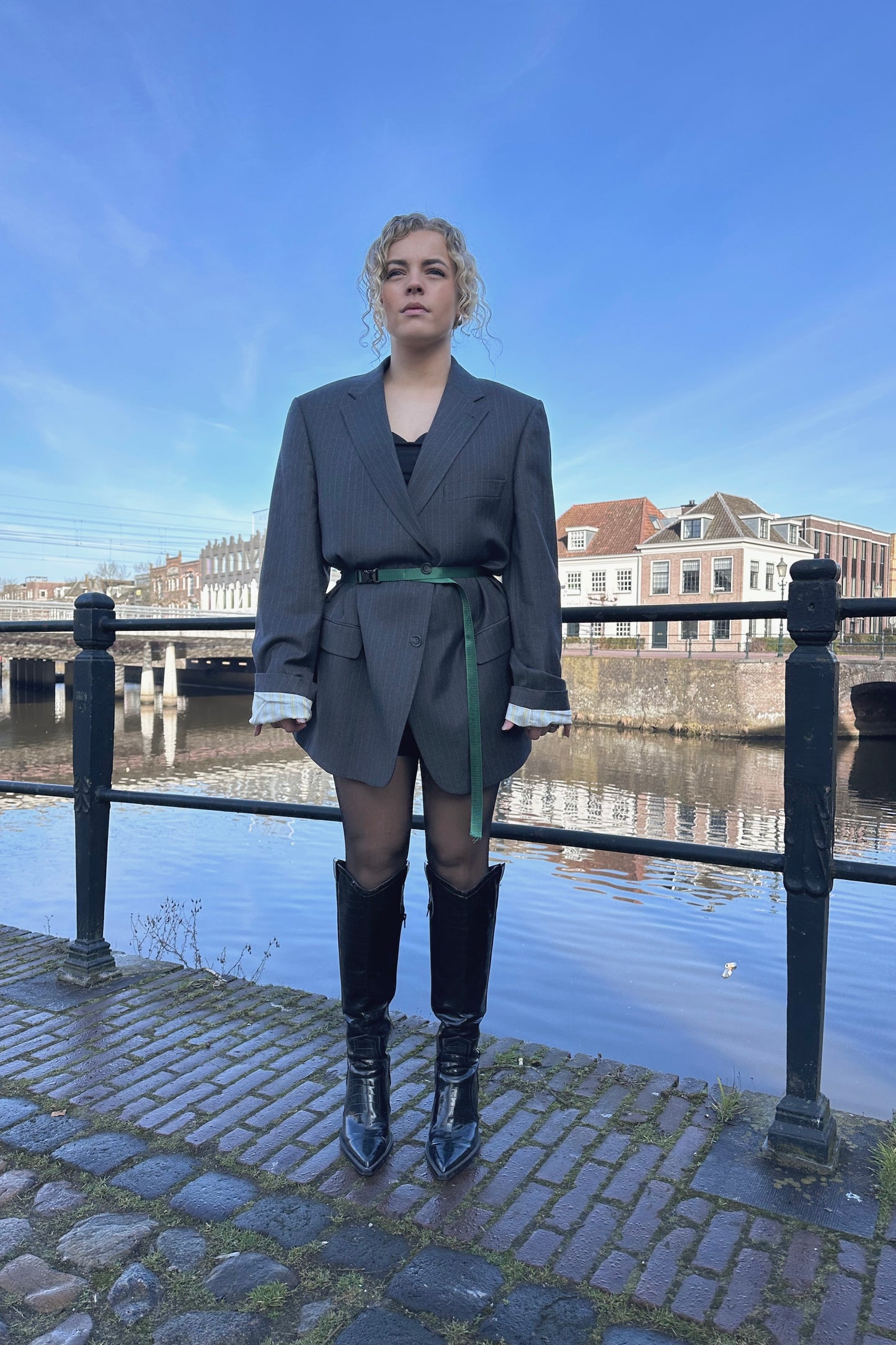 Vintage Blazer Stripe Belt