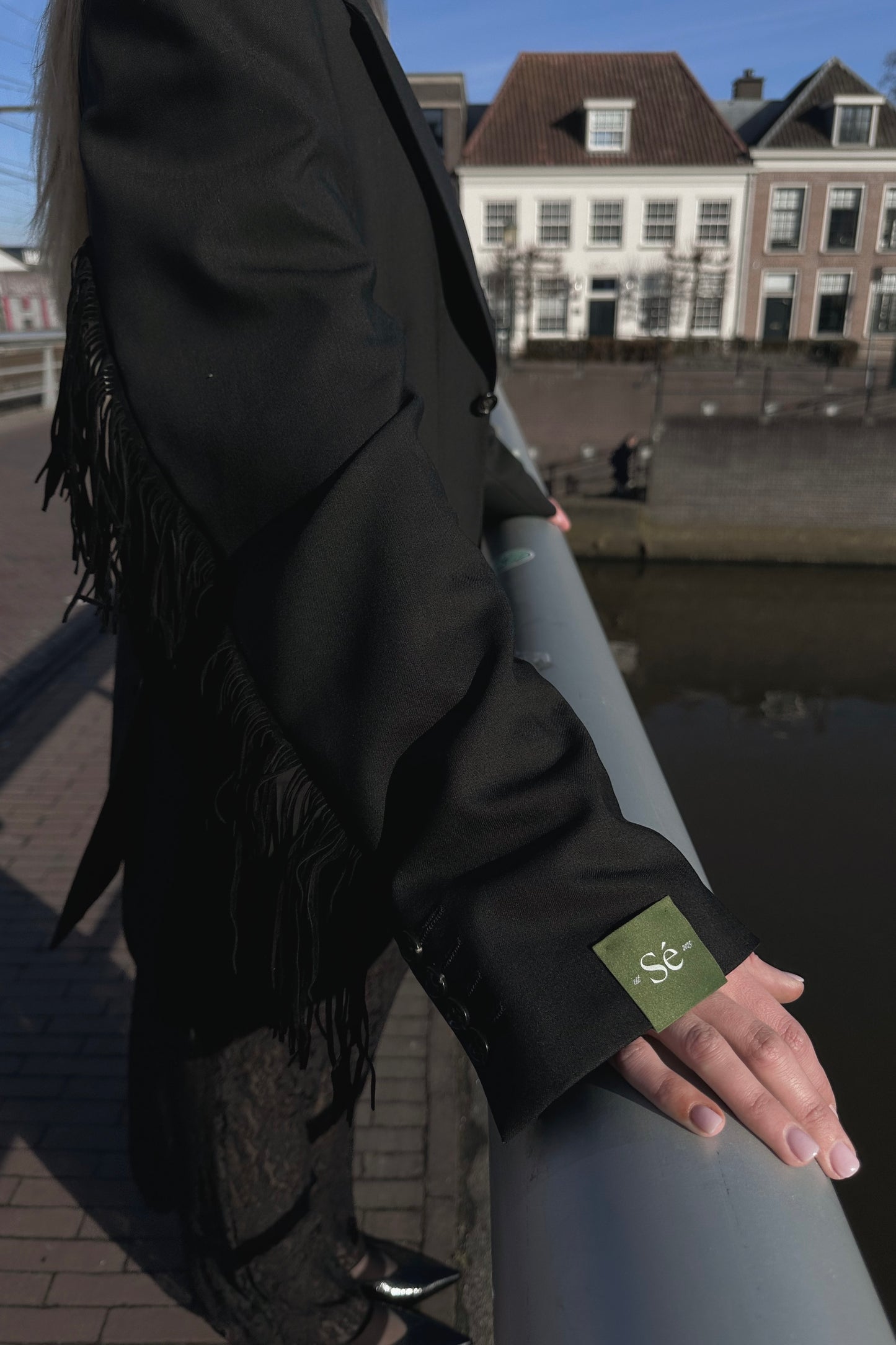 Vintage Blazer Fringe Black