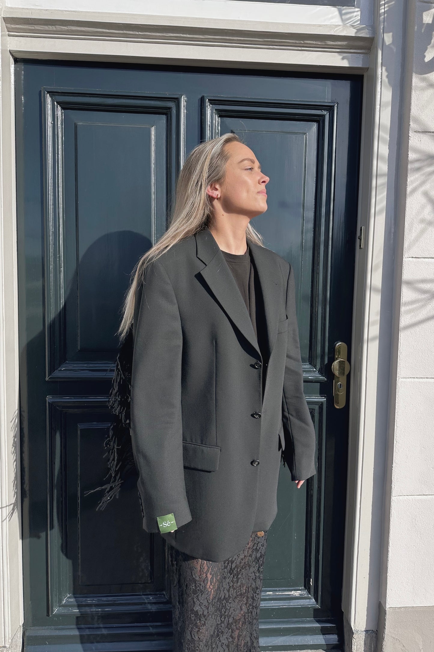 Vintage Blazer Fringe Black