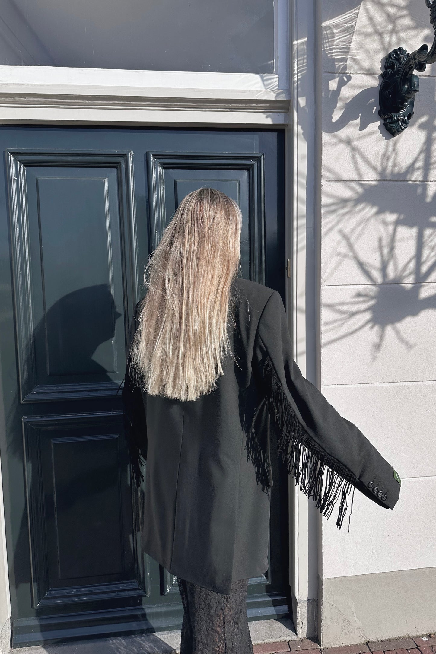 Vintage Blazer Fringe Black