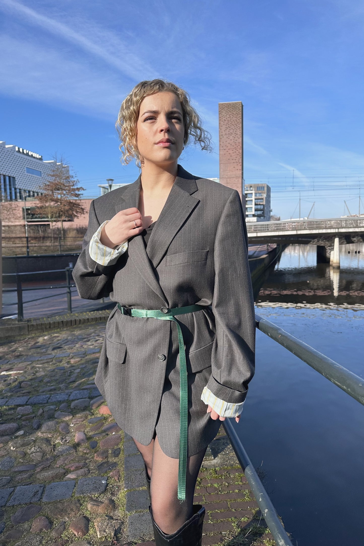 Vintage Blazer Stripe Belt